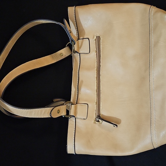 Born Concept Light Tan Faux Leather Tote Bag - Picture 7 of 12